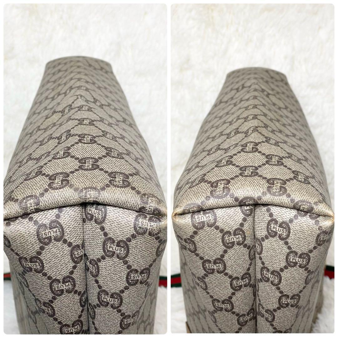 グッチプラス シェリーライン GG柄 トートバッグ ベージュ