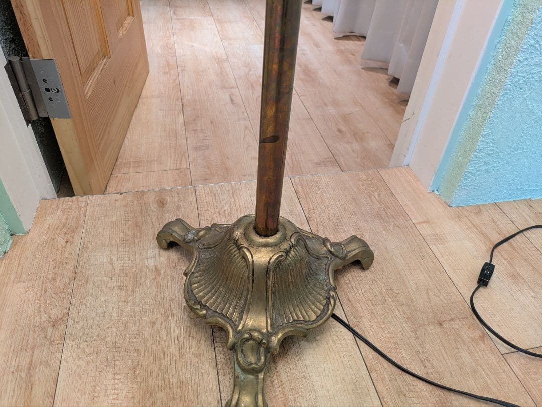 【1個買ったら2個捨てる】真鍮スタンドランプ アンティーク フロアライト