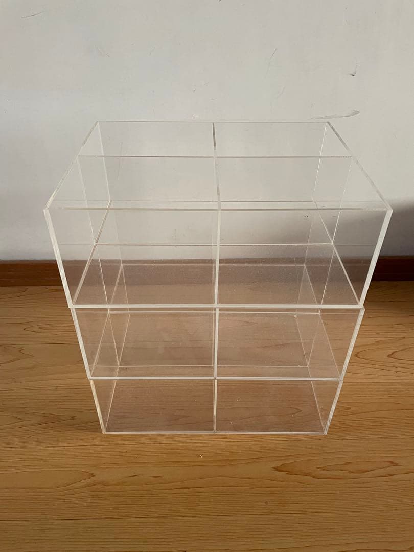 【廃盤】無印良品　アクリルケース 大　CD 文庫本 収納　3個セット