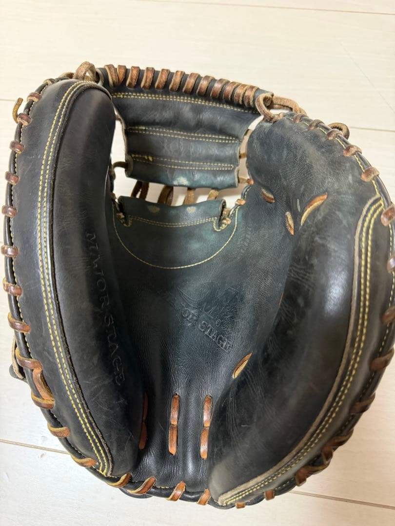 MAJOR STAGE 硬式グローブ ブラック 収納袋付き