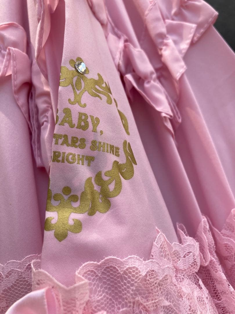 フリル付きピンクパゴダ傘 BABY THE STARS SHINE BRIGHT