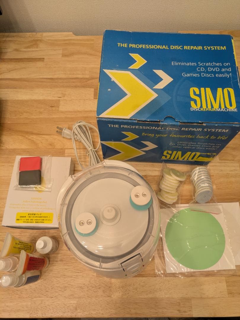 SIMO DSR-R1 CD DVD ディスク修復 研磨機 クリーニング