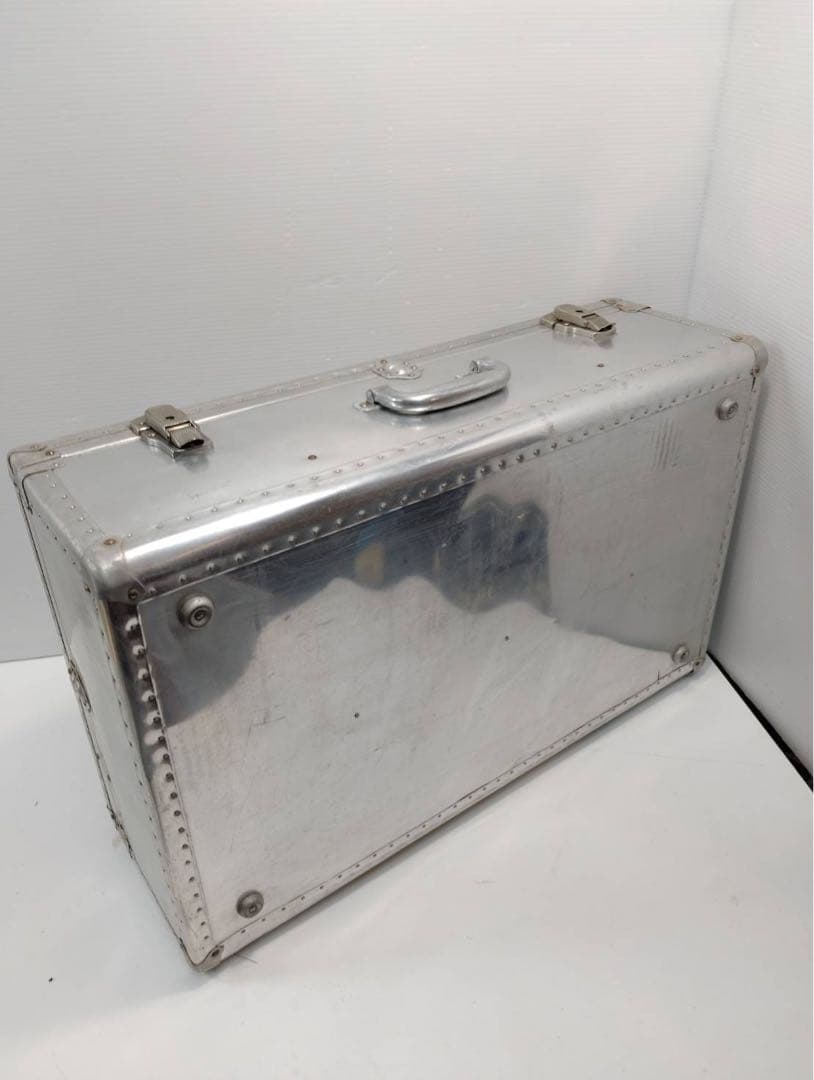 【希少】ヴィンテージ アルミトランク スーツケース インダストリアル 昭和レトロ