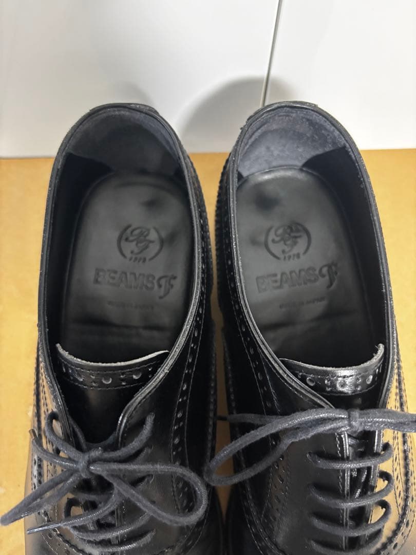 BEAMS F クォーターブローグ アノネイ　ボックスカーフ6.5 24.5cm