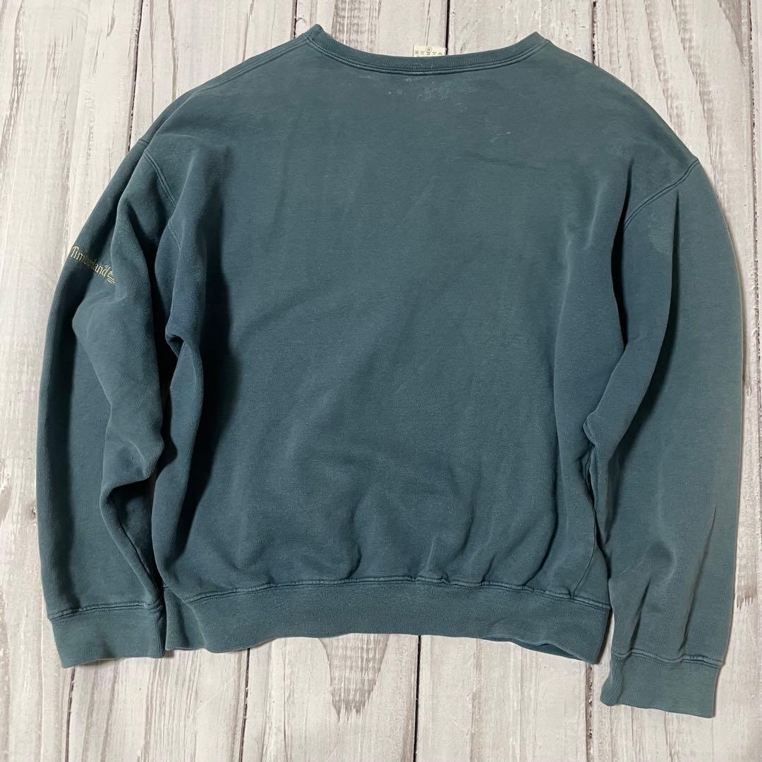 90sイタリア製Timberland鬼フェードヴィンテージボックス短丈トレーナー