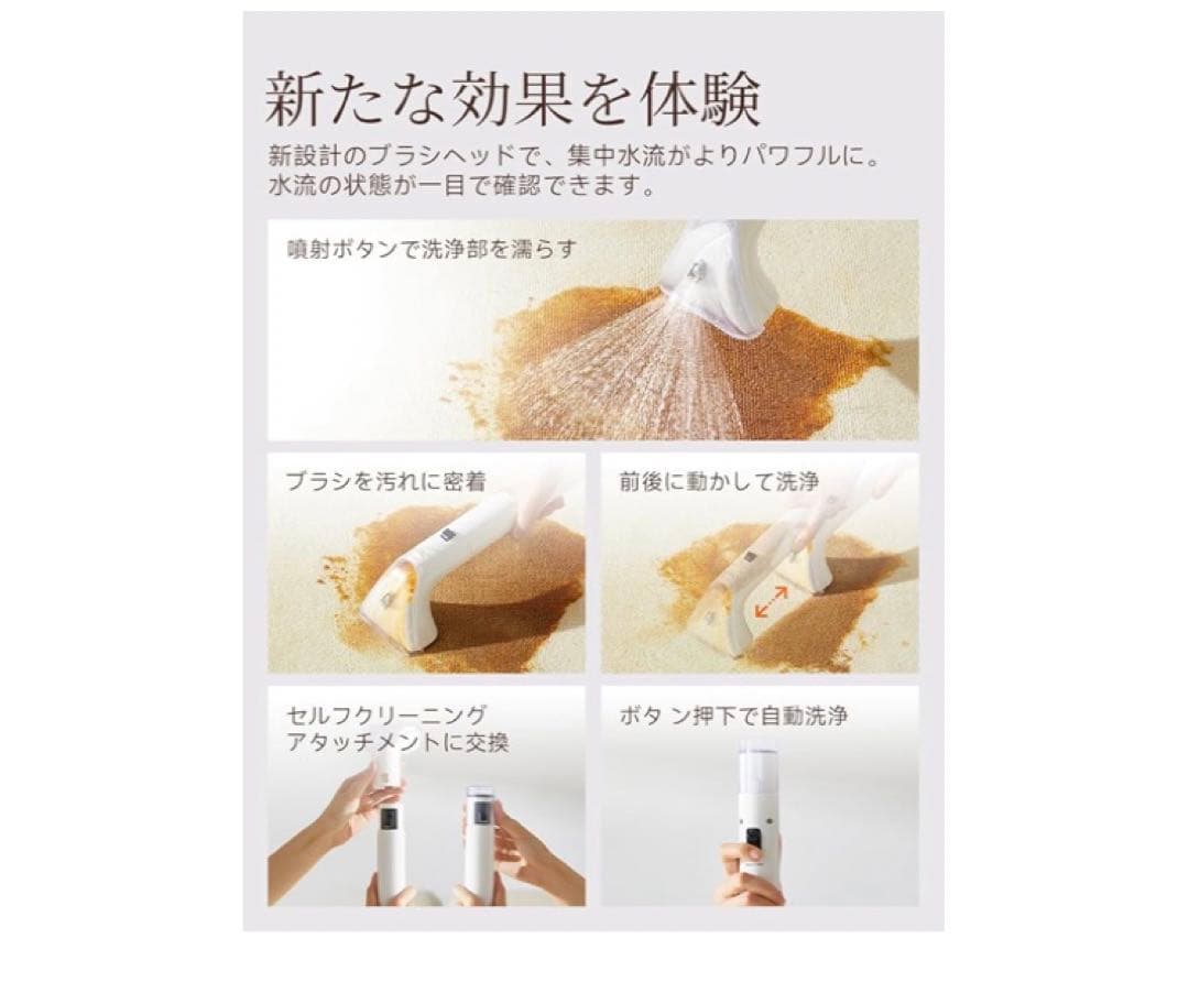 【吸引力がパワーアップ 15000Pa超強吸引力】uwantリンサークリーナー