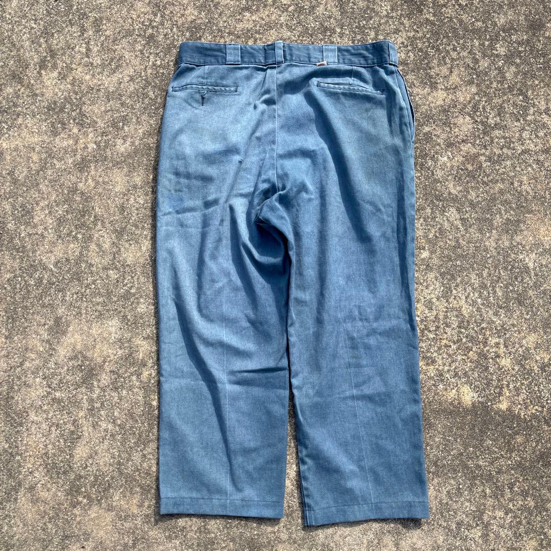 80s~ Dickies 874 USA製 チビタグ ネイビー フェード