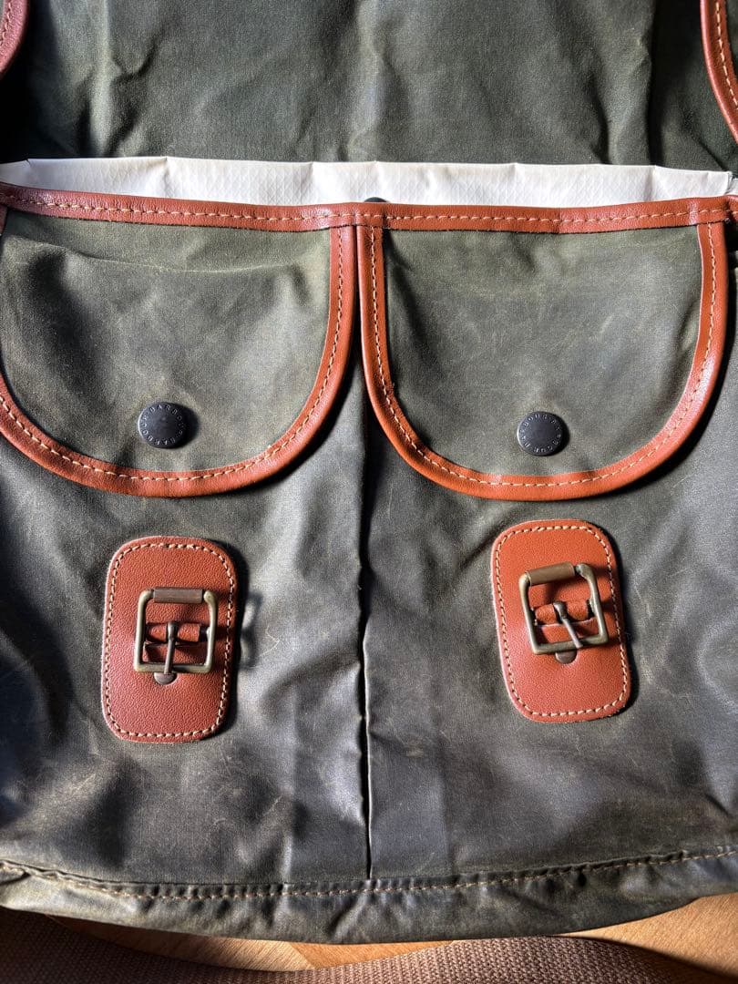 baraour バブアー ショルダーバッグオイルド 釣り メッセンジャーバック