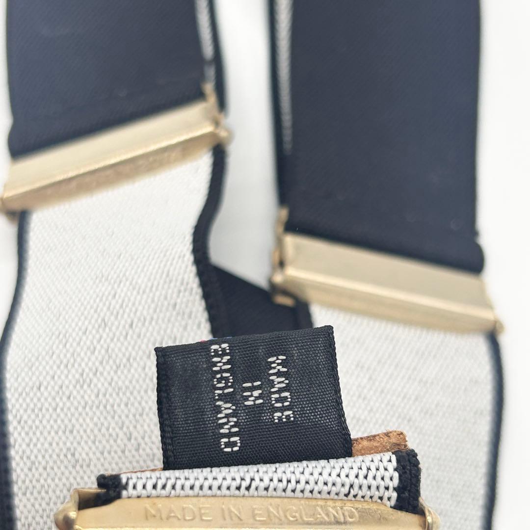 【90s】【イギリス製】【美品】ポロバイラルフローレン ボタン止め式サスペンダー