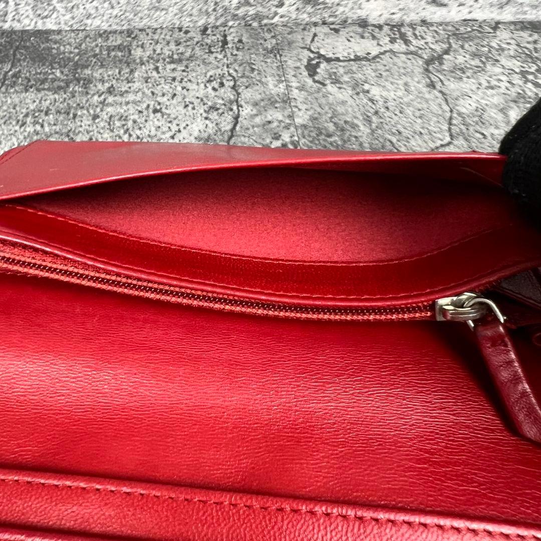 CHANEL カメリア型押し ココマーク 長財布 ラムスキン