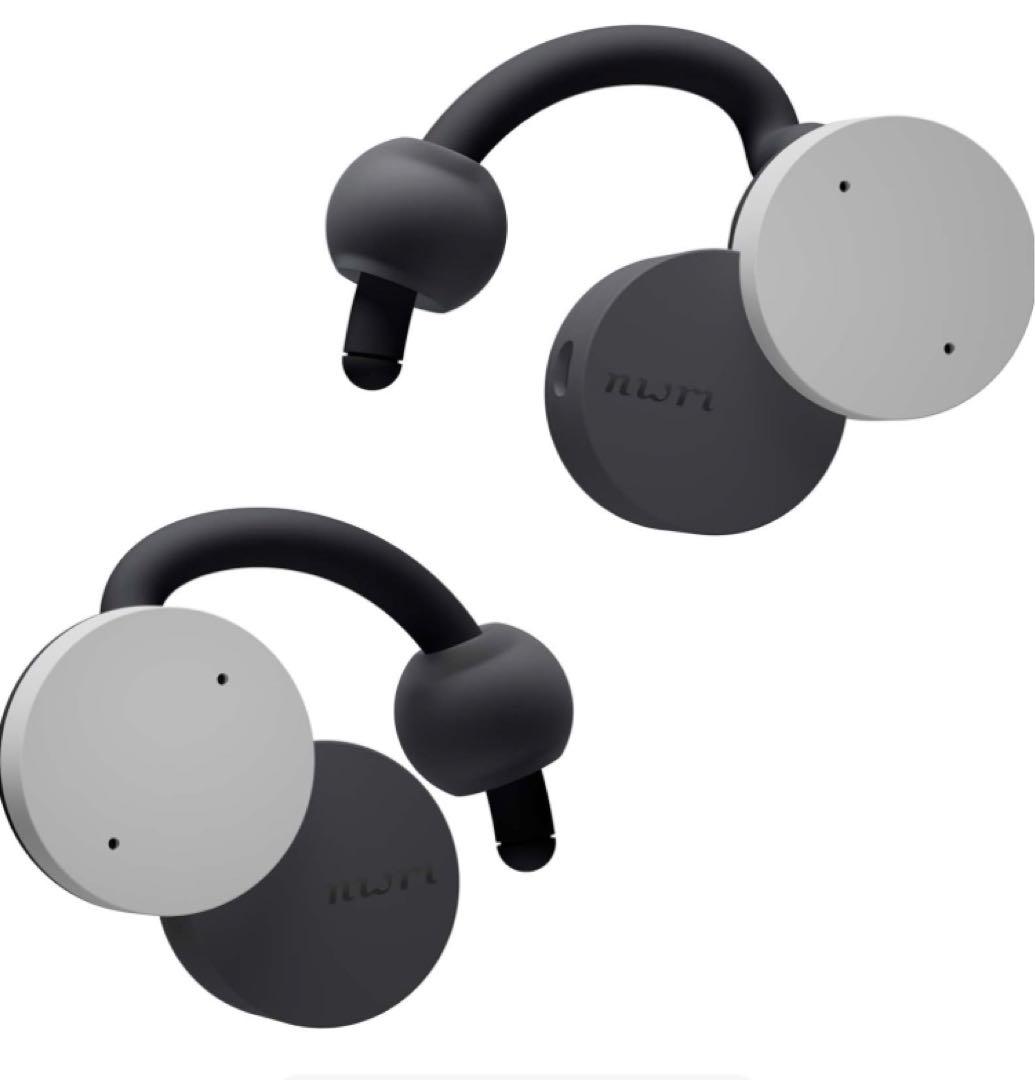 新品nwm DOTS オープンイヤー型 完全ワイヤレスイヤホン ストーンホワイト