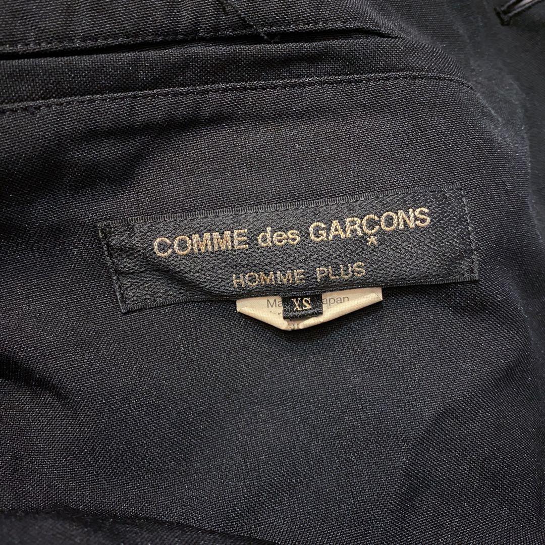 コムデギャルソンオムプリュス ポリ縮ノーカラージャケット エステル縮絨