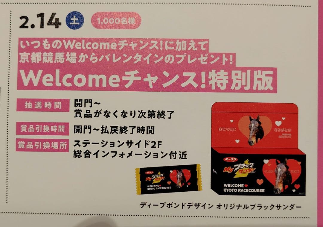 Welcomeチャンス賞特別版★ディープボンドデザイン★ブラックサンダー5個入り