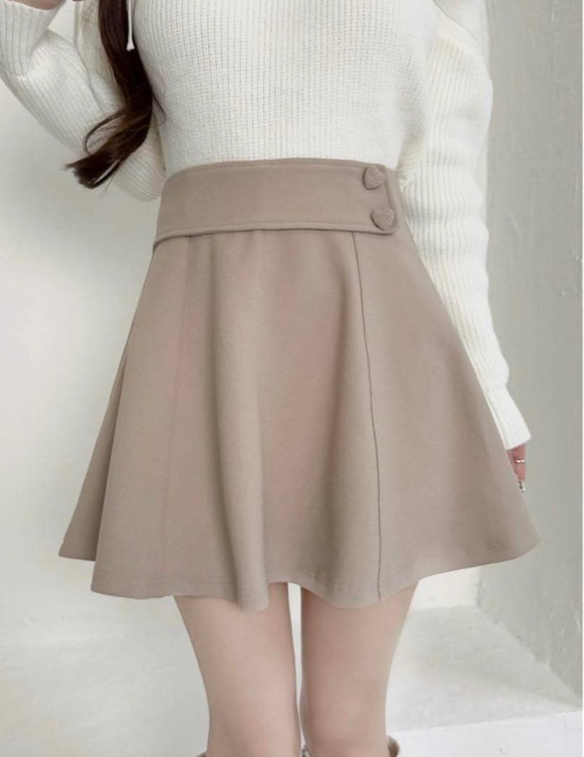 Lumignon classic mini skirt ピンクベージュ