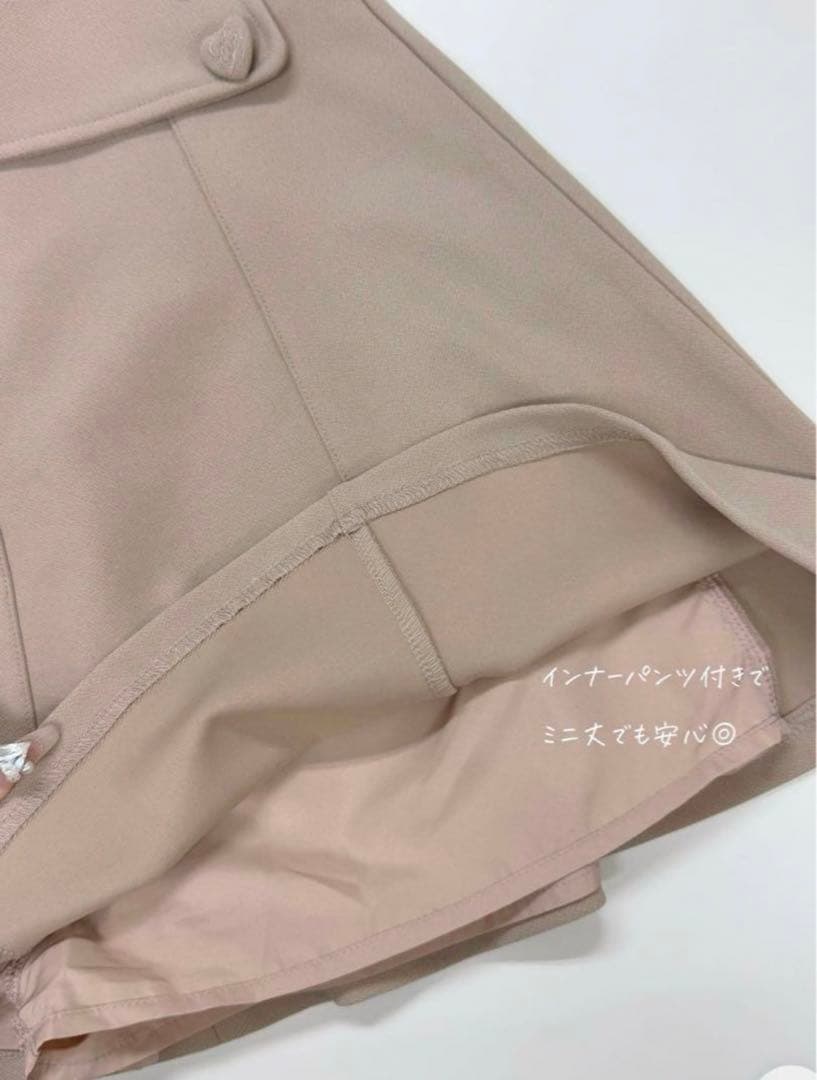 Lumignon classic mini skirt ピンクベージュ