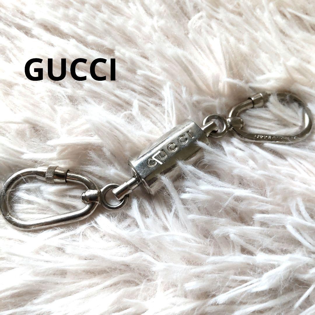 GUCCI ダブルキーホルダー カラビナ キーチェーン グッチ