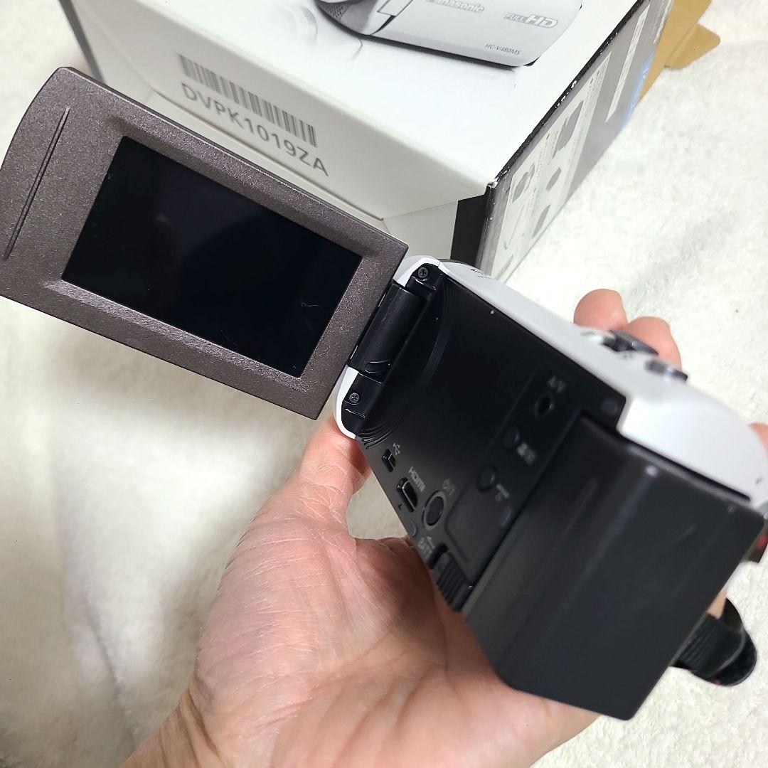 Panasonic HC-V480MS ホワイト ビデオカメラ