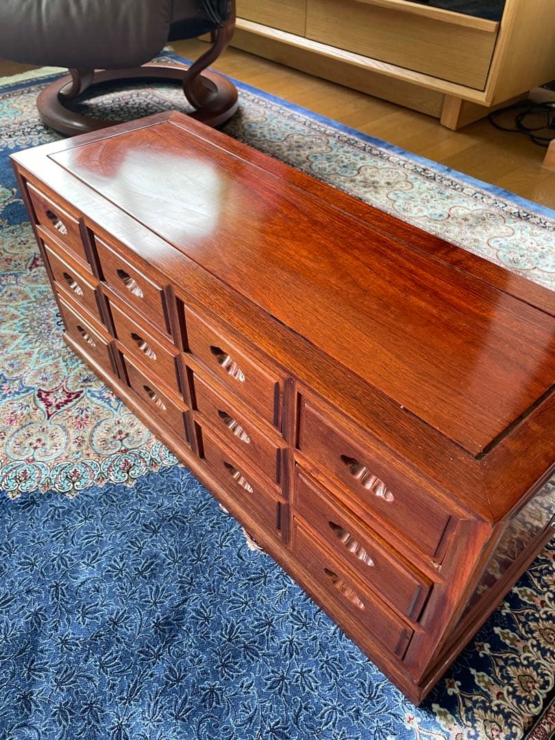 【希少品】無垢材 小引き出し箪笥 レトロ アンティーク調 和モダン インテリア