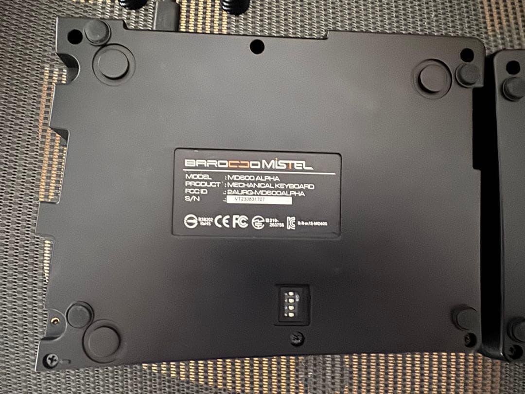 MISTEL MD600 Alpha US配列 静音赤軸 本体のみ