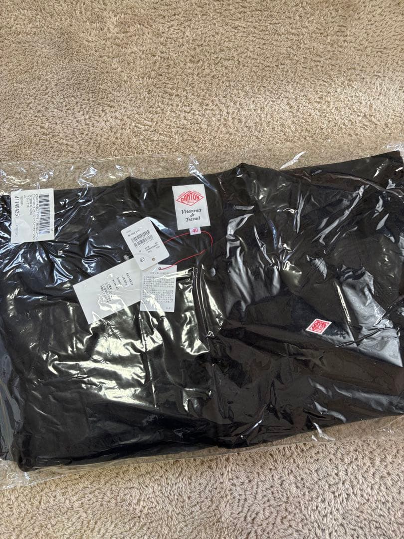 【新品未使用】DANTON ダントン フリースノーカラーブルゾン 40 ブラック