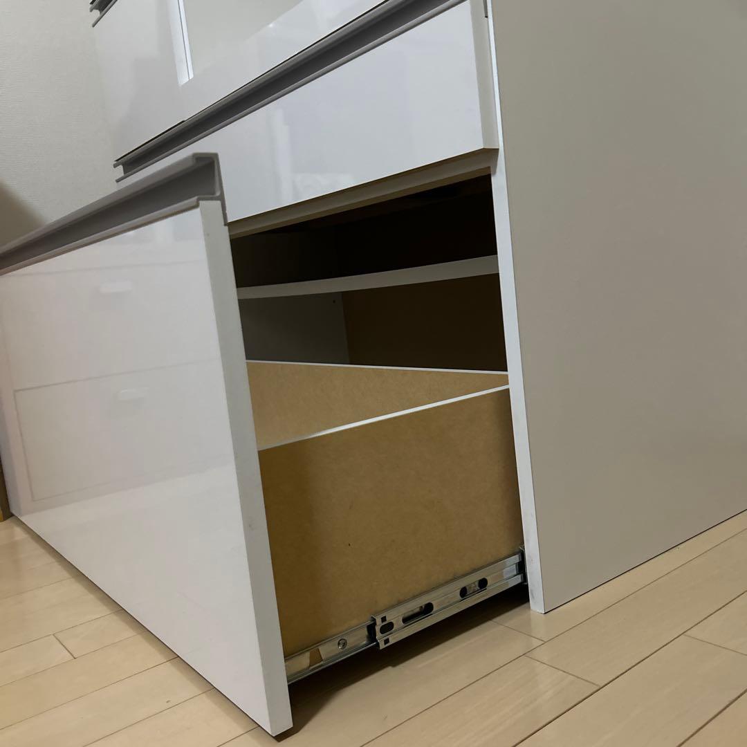 ホワイト／キッチン収納 引き出し式／ベルメゾン