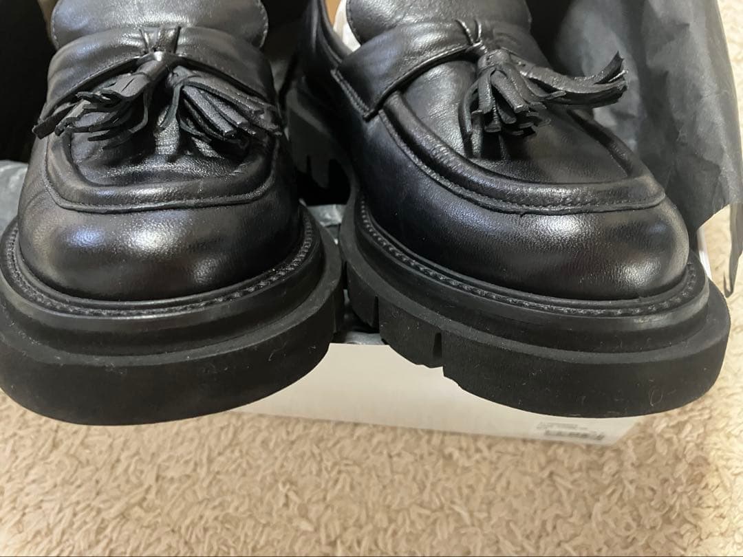 ルカグロッシ 厚底 ローファー