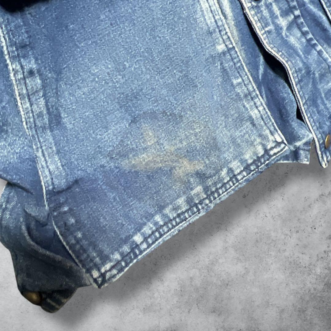 【湘南】Wallsデニムジャケットカバーオール90sヴィンテージ青ブルー