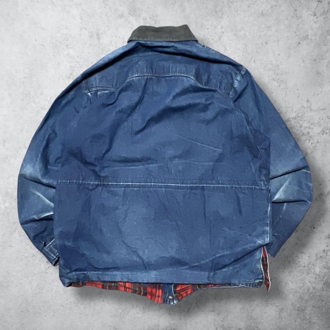 【湘南】Wallsデニムジャケットカバーオール90sヴィンテージ青ブルー
