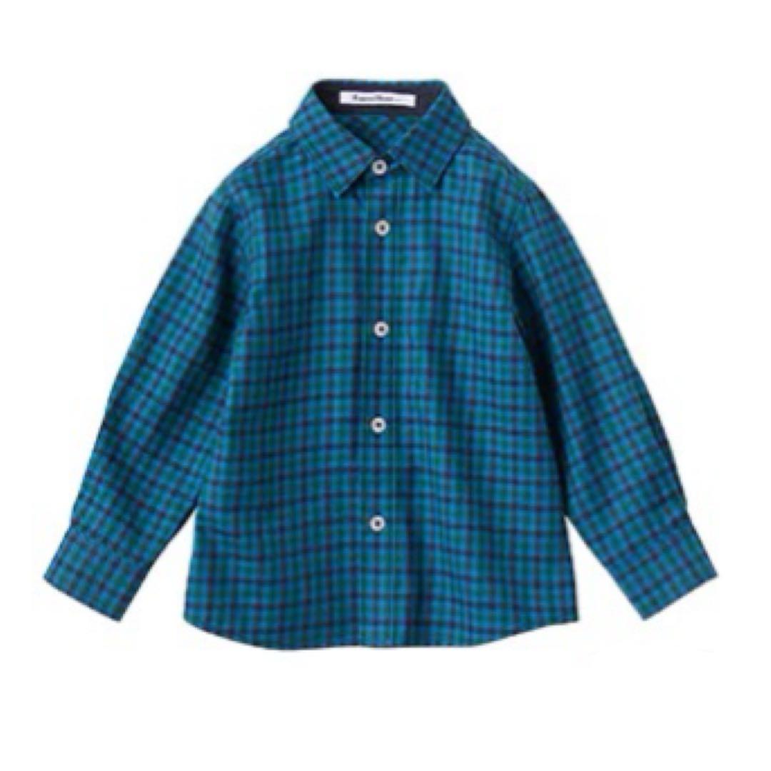 【ファミリア】新品 シャツ ブラウス 長袖 XB フォーマル 襟付き 現行品