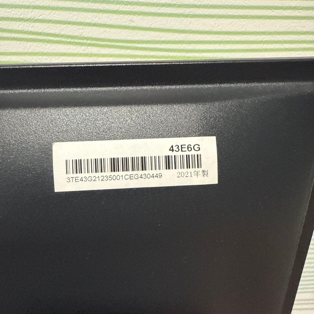 ハイセンス テレビ 43インチ 43E6G