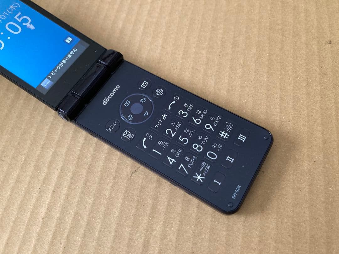 美品 K483 ドコモ AQUOSケータイ SH-02K ガラホ simフリー
