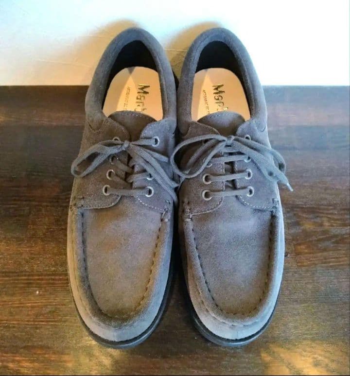 Marbot Bshop別注 モカシンシューズ ダークグレー 38 24.5cm