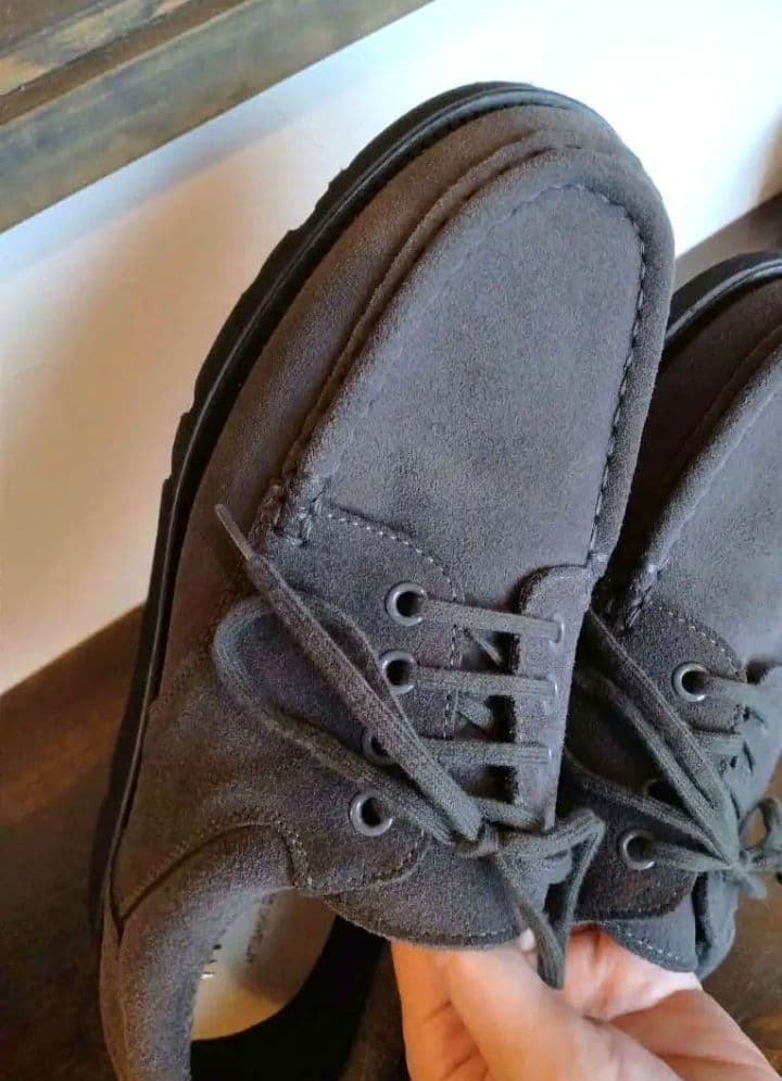 Marbot Bshop別注 モカシンシューズ ダークグレー 38 24.5cm