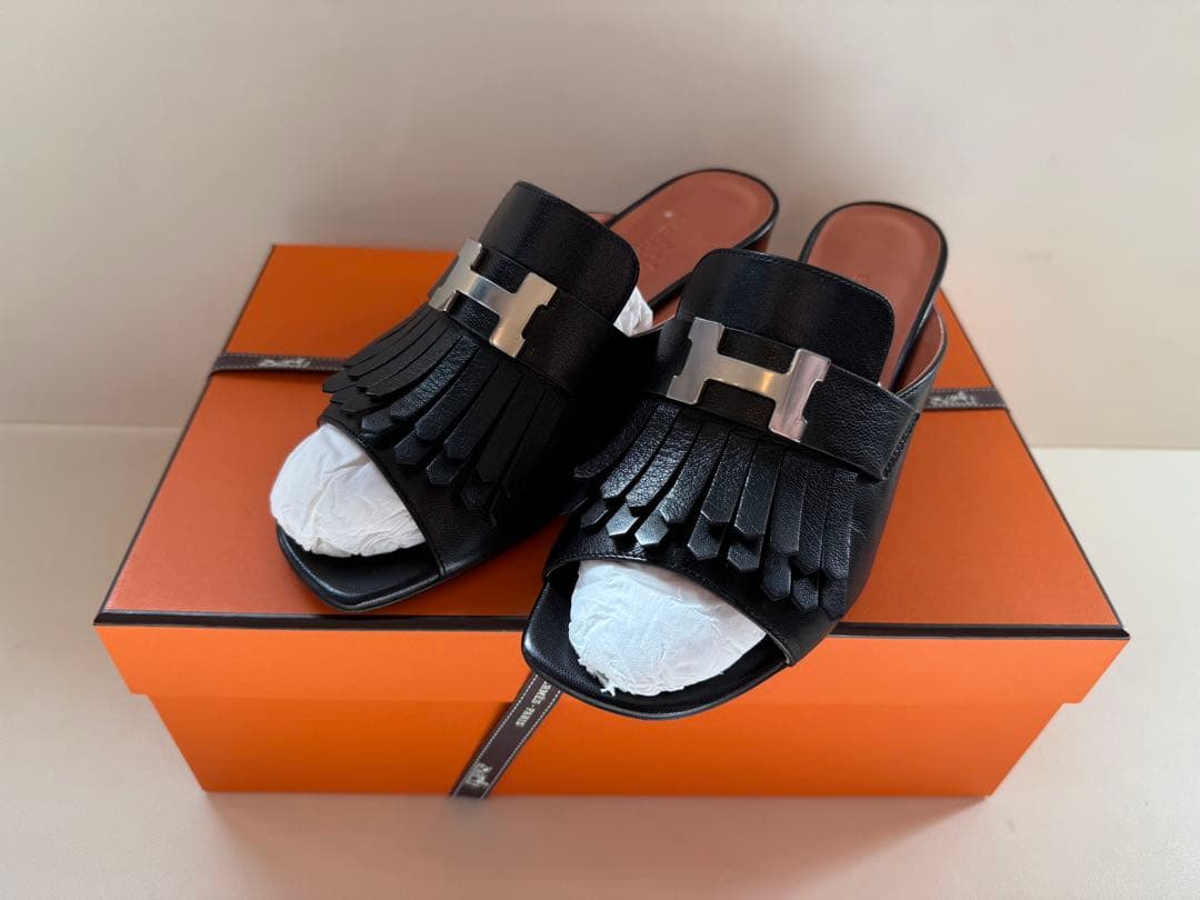 【美品】HERMES（エルメス）/サンダル/ミュール/アルマ/H金具