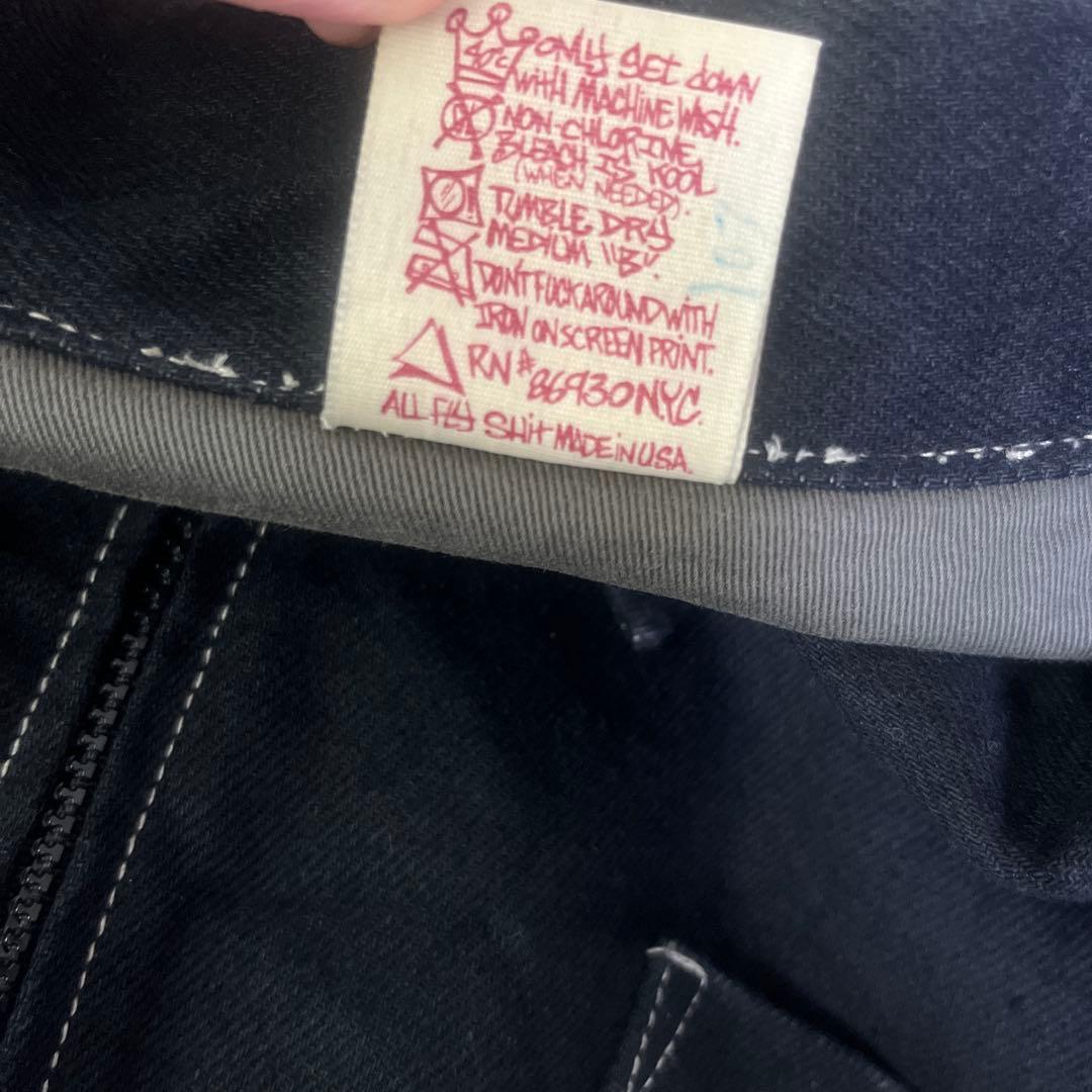 90's USA製 TRIPLE FIVE SOUL デニム カバーオール 黒