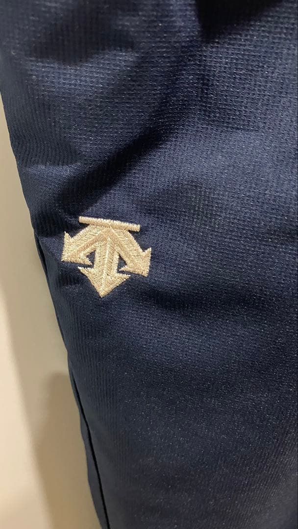 【美品】ネイビー サスペンダー付き 上下スキーウェア