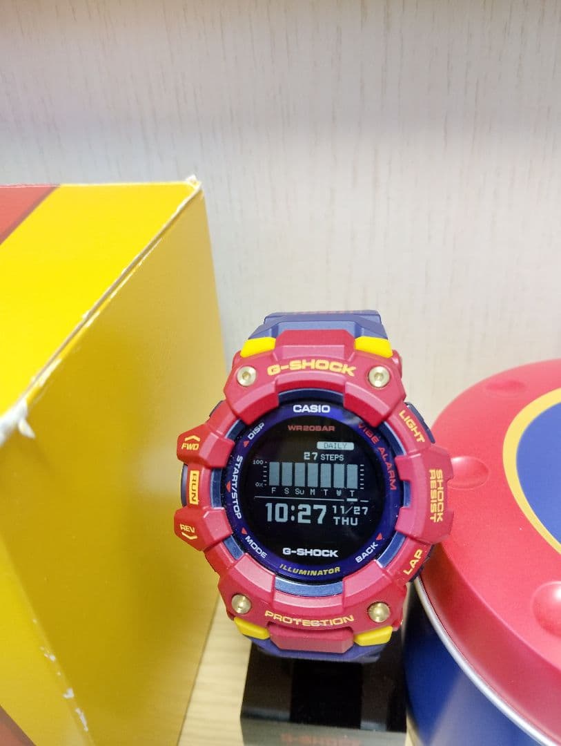 G-SHOCK GBD-100BAR-4JR MATCHDAY バルセロナ 美品