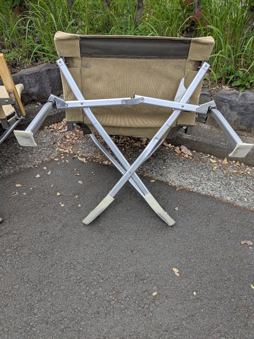 スノーピーク　ローチェア30　カーキ　2脚セット旧タイプ　廃盤品キャンバス