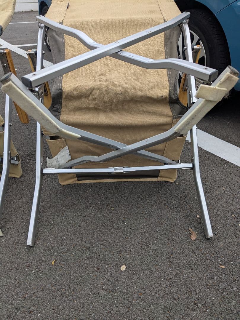 スノーピーク　ローチェア30　カーキ　2脚セット旧タイプ　廃盤品キャンバス