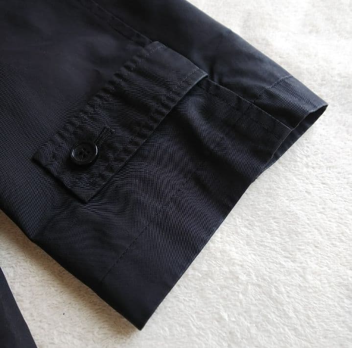 【希少LL】バーバリーロンドン ロング モッズコート ブラック