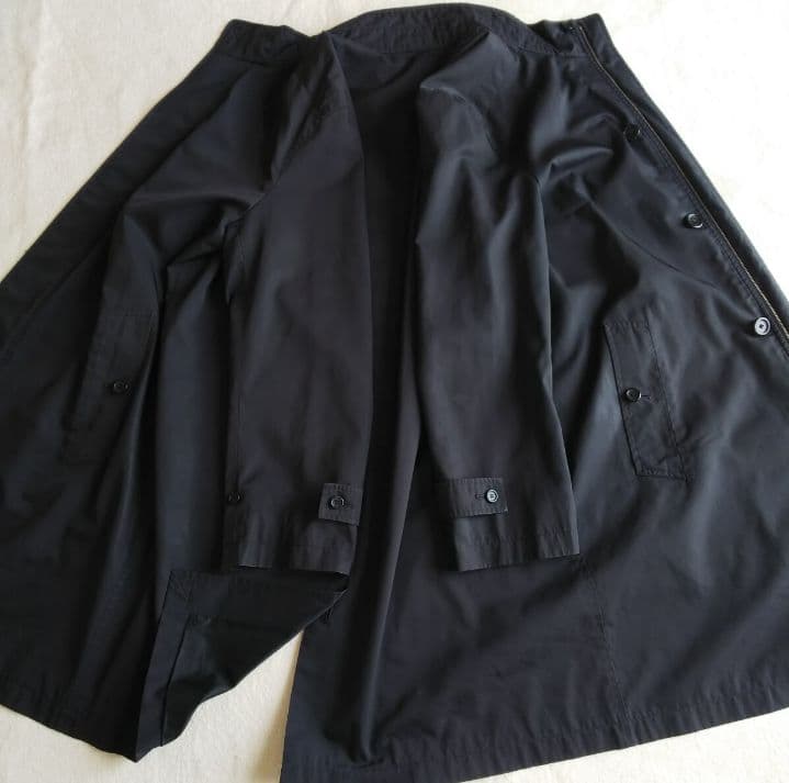 【希少LL】バーバリーロンドン ロング モッズコート ブラック