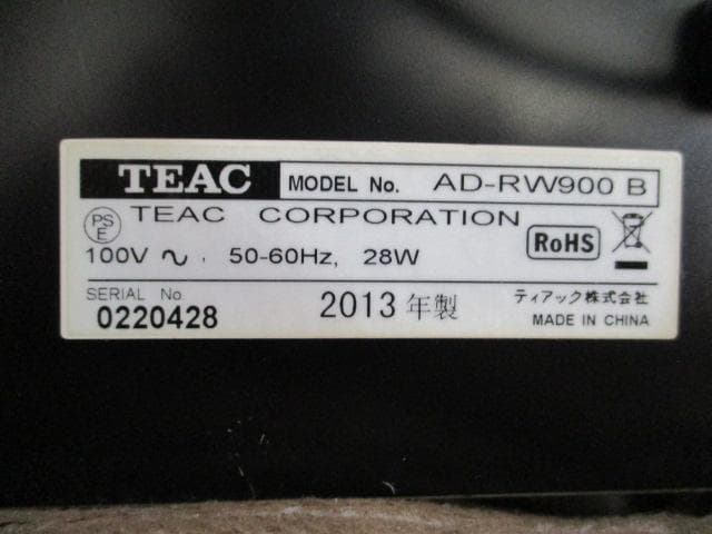 TEAC AD-RW900 CDレコーダー カセットデッキ