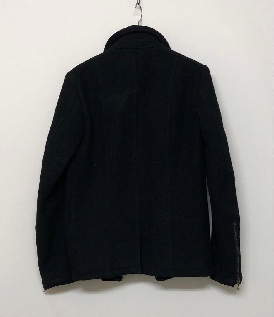 SHELLAC 00s 東京ブラックモード古着 メルトン ナポレオン ジャケット