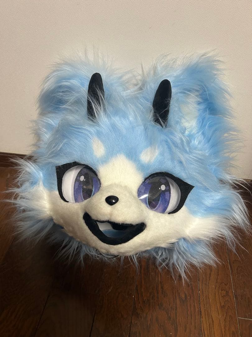 ド*3様 ケモノ 着ぐるみ ヘッド　首元ファー無し
