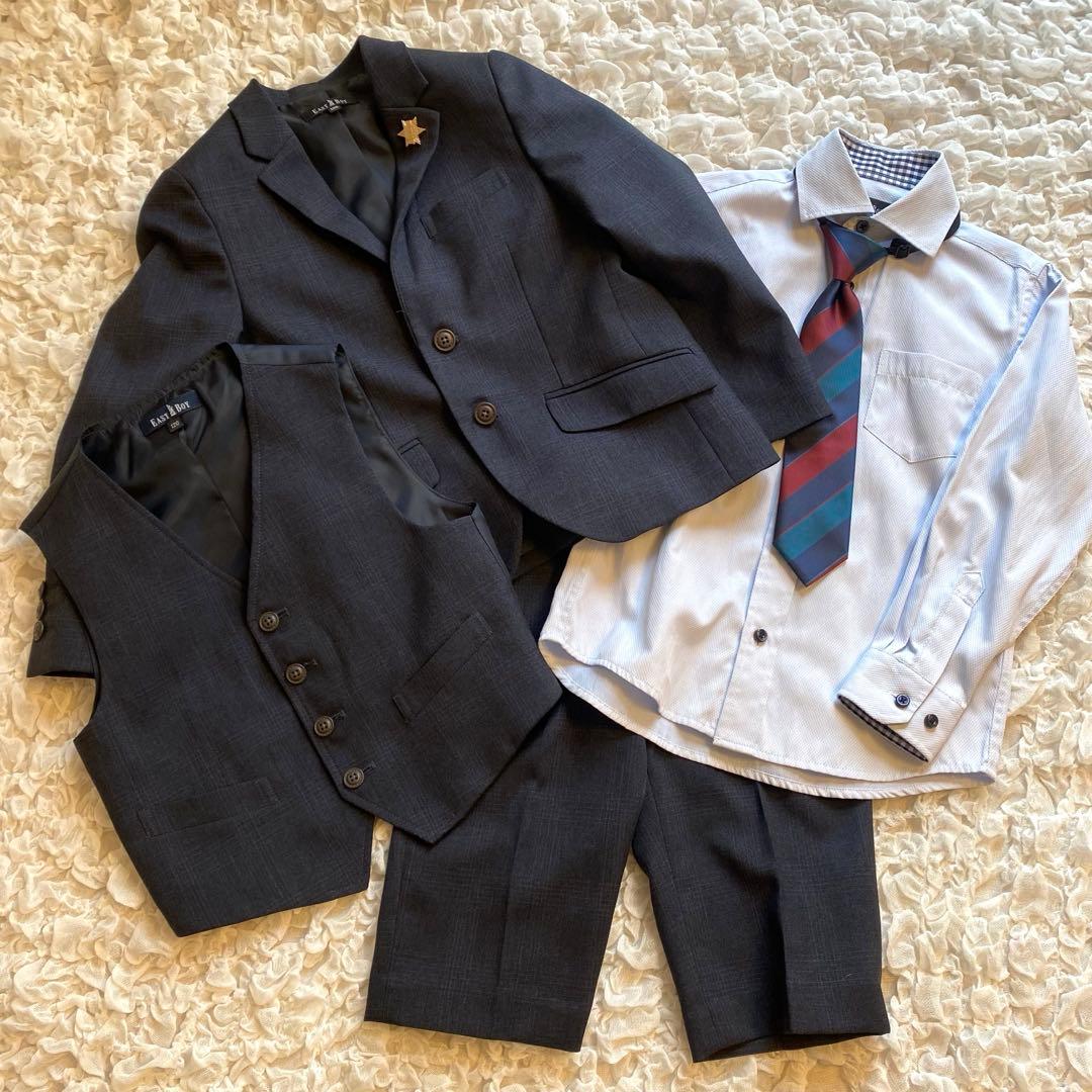 イーストボーイ 男の子 フォーマルスーツ 120 5点セット