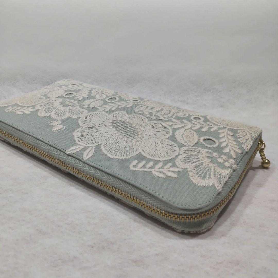 ミナペルホネン \" smile flower \" ハンドメイド 長財布