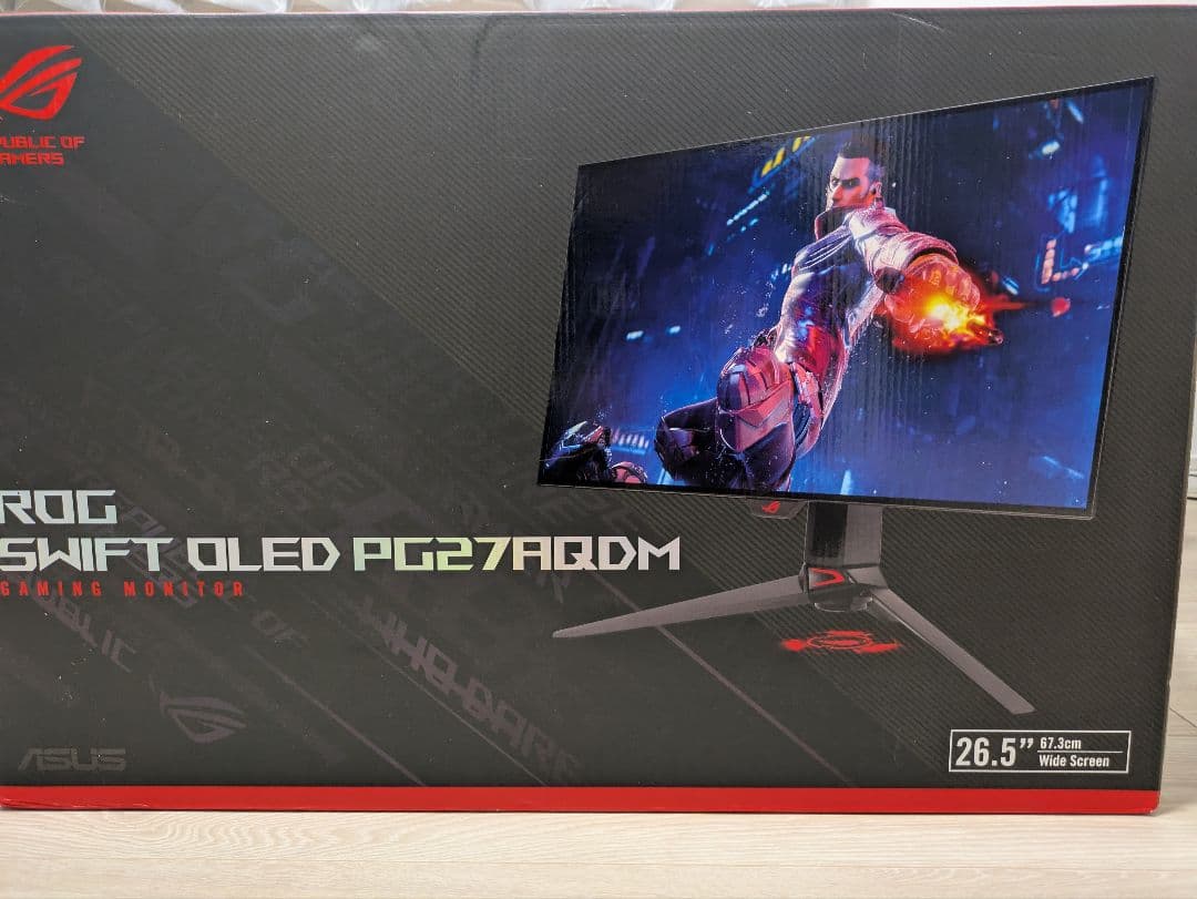 ROG Swift OLED PG27AQDM ゲーミングモニター 26.5