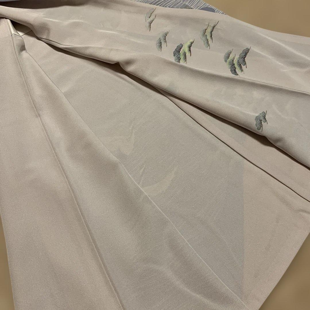 yamaguchi様極美品★加賀友禅訪問着袷★落款あり★舞鶴★グレーラベンダー