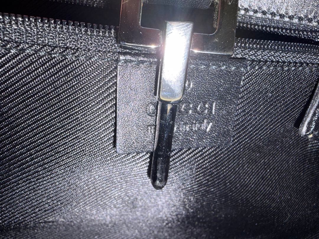 GUCCI グッチ　ショルダーバッグ　ジャッキー　ブラック　GG柄