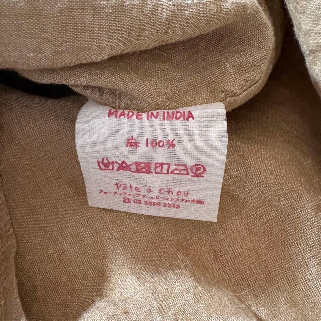 Rakutao公式アカウント01パトアシュ　インドリネンのスモックドレス